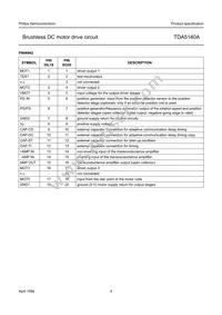 TDA5140AT/C1 Datasheet Page 4