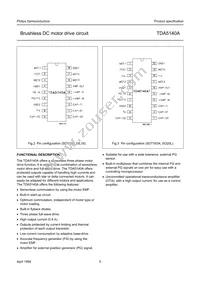 TDA5140AT/C1 Datasheet Page 5