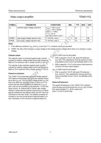 TDA6111Q/N4 Datasheet Page 7