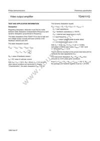 TDA6111Q/N4 Datasheet Page 11