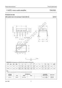 TDA7052/N2 Datasheet Page 7