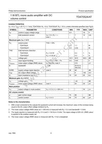 TDA7052AT/N2 Datasheet Page 6