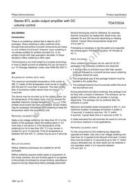 TDA7053AT/N2 Datasheet Page 13