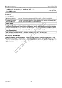 TDA7053AT/N2 Datasheet Page 14