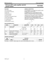 TDA7056B/N1 Datasheet Page 2