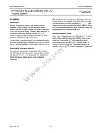 TDA7056B/N1 Datasheet Page 12