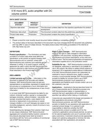 TDA7056B/N1 Datasheet Page 13