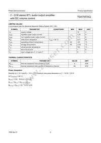 TDA7057AQ/N2 Datasheet Page 5