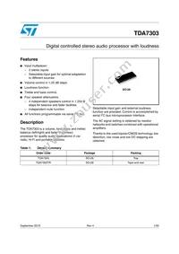 TDA7303TR Datasheet Cover