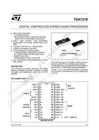TDA7318D013TR Datasheet Cover