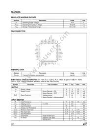 TDA7340G Datasheet Page 4