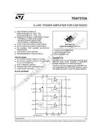 TDA7372A Datasheet Cover