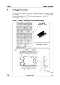 TDA7381 Datasheet Page 13