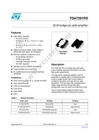 TDA7391PD13TR Datasheet Cover