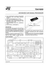 TDA7400DTR Datasheet Cover