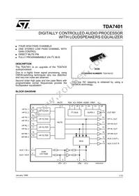 TDA7401013TR Datasheet Cover