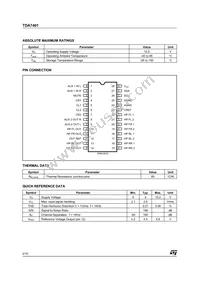 TDA7401013TR Datasheet Page 2