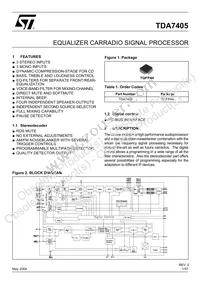 TDA7405TR Datasheet Cover