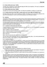 TDA7405TR Datasheet Page 11
