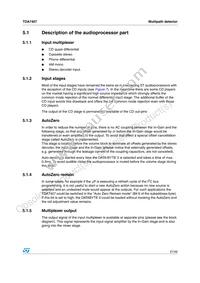 TDA7407TR Datasheet Page 21