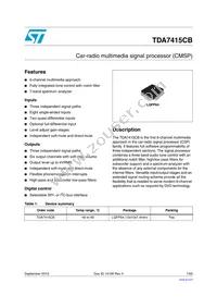 TDA7415CBTR Datasheet Cover
