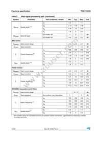 TDA7415CBTR Datasheet Page 14