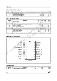 TDA7432D013TR Datasheet Page 2