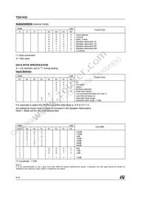 TDA7432D013TR Datasheet Page 6