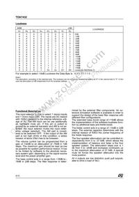 TDA7432D013TR Datasheet Page 8