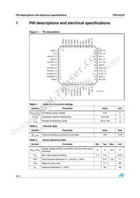 TDA7437N Datasheet Page 6