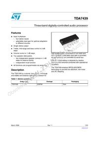TDA7439 Datasheet Cover