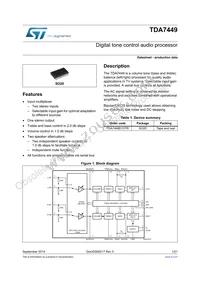 TDA7449 Datasheet Cover