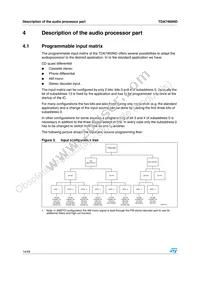 TDA7460NDTR Datasheet Page 14