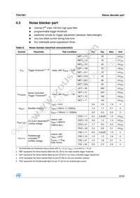 TDA7461NDTR Datasheet Page 23