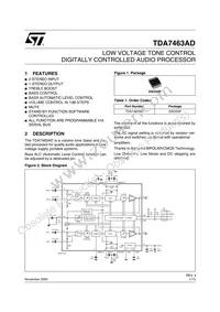 TDA7463AD Datasheet Cover