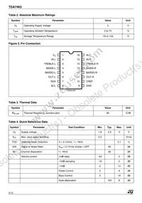 TDA7463D013TR Datasheet Page 2