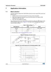 TDA7491MV Datasheet Page 20