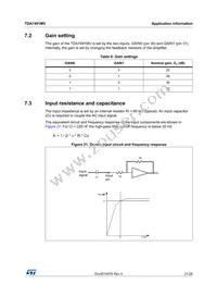 TDA7491MV Datasheet Page 21