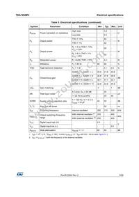 TDA7492MV13TR Datasheet Page 9