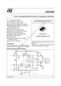 TDA7495 Datasheet Cover