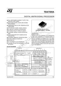 TDA7500ATR Datasheet Cover