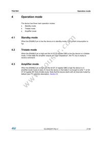 TDA7801SM Datasheet Page 21