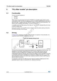 TDA7801SM Datasheet Page 22