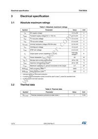 TDA7803A-ZST Datasheet Page 12
