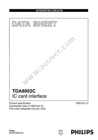 TDA8002CT/C/C1 Datasheet Cover