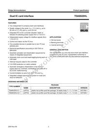 TDA8020HL/C1 Datasheet Page 2