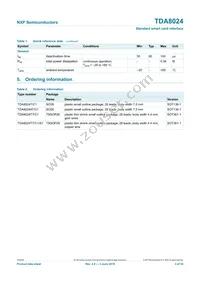 TDA8024T/C1 Datasheet Page 3