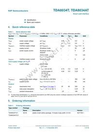 TDA8034AT/C1 Datasheet Page 2