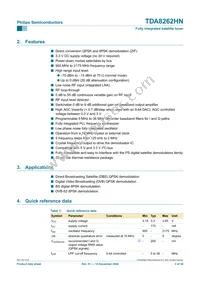 TDA8262HN/C1 Datasheet Page 2