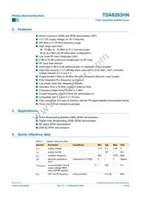 TDA8263HN/C1 Datasheet Page 2